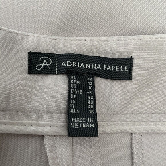 Adrianna Papell Pants Nude Career Work Dress Business 12 - Picture 4 of 12